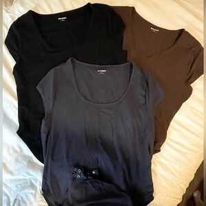 3 Old Navy cap sleeve bodysuits XXL